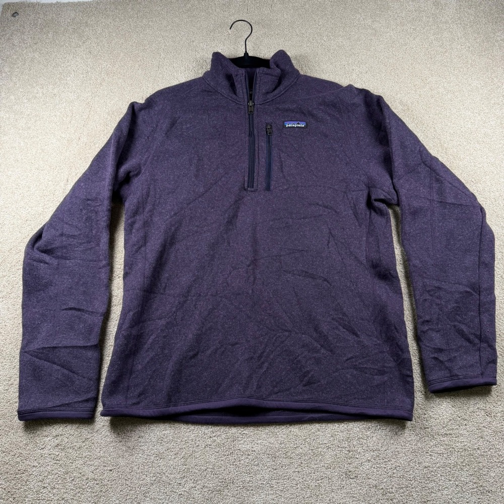 Patagonia Better Sweater 1/4 Zip Fleece Pullover Mens Medium Purple 25522